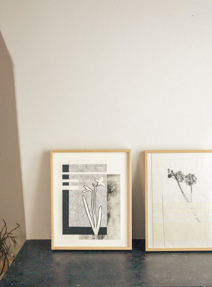Perce-neige noir I - Collage original