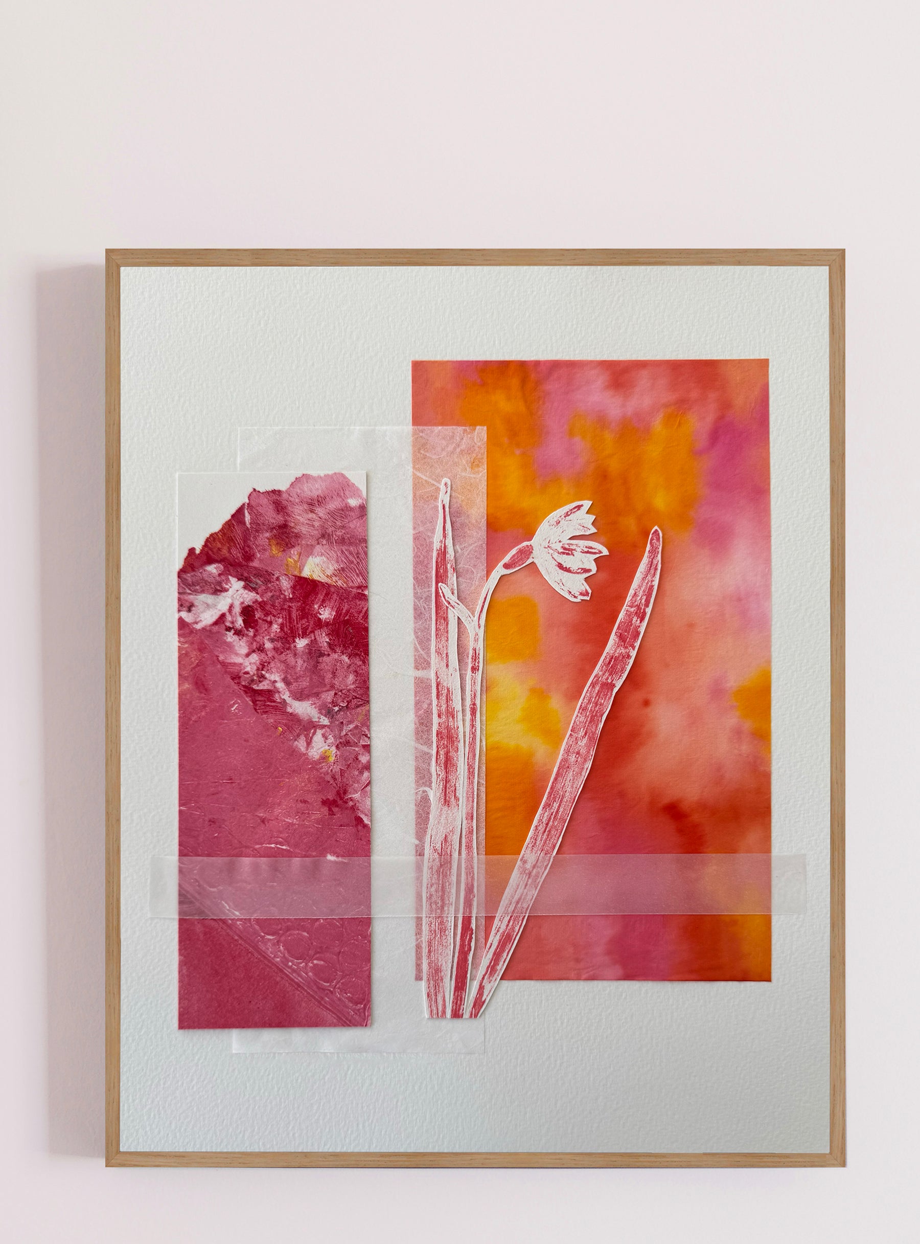 Perce-neige rose I - Les Fleurs Pressées