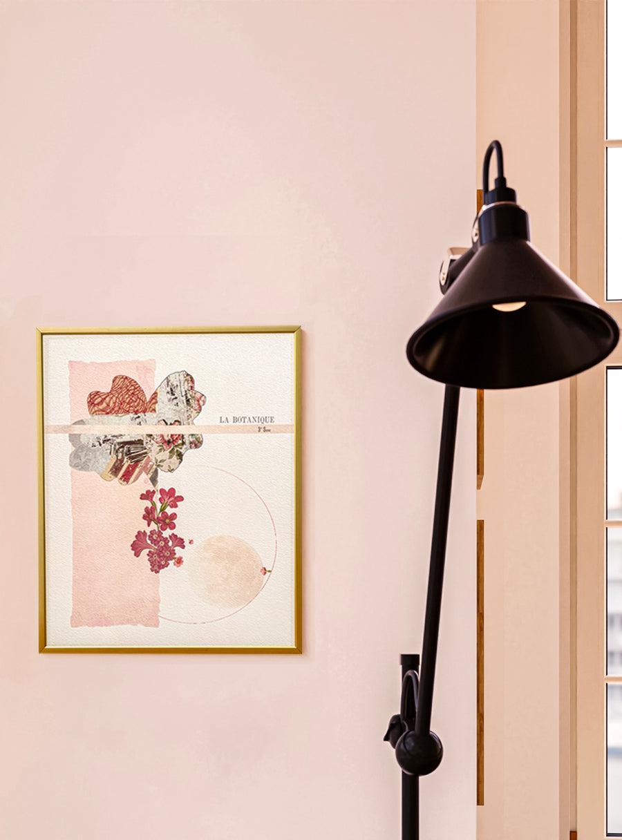 Pink Primrose – Les Fleurs Pressées Collage – Small Format