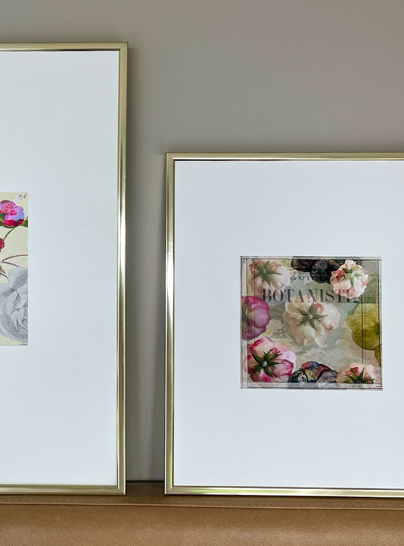 Collage Les Fleurs Pressées - Petit format - Roses