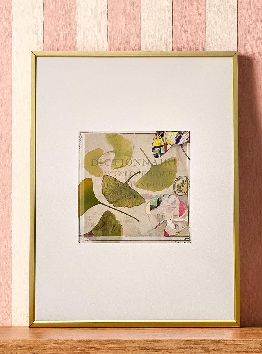 Gingko Leaves - Les Fleurs Pressées Collage - Medium Format