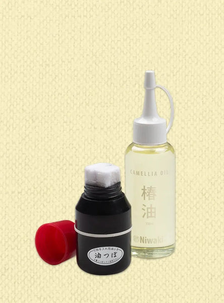 Produit d'entretien classique japonais huile de camélia traditionnelle pour les