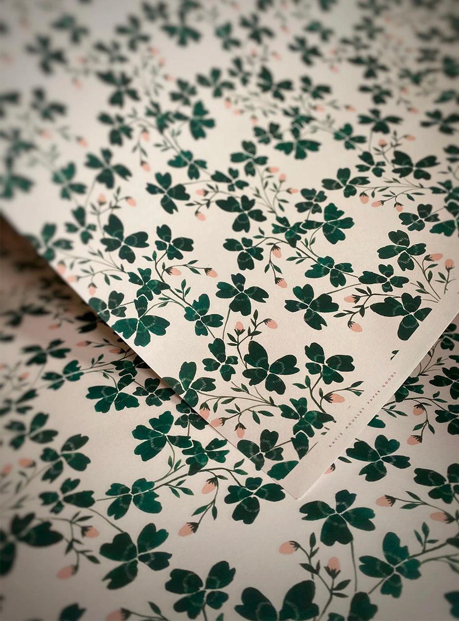 Papier Cadeau - Trèfles