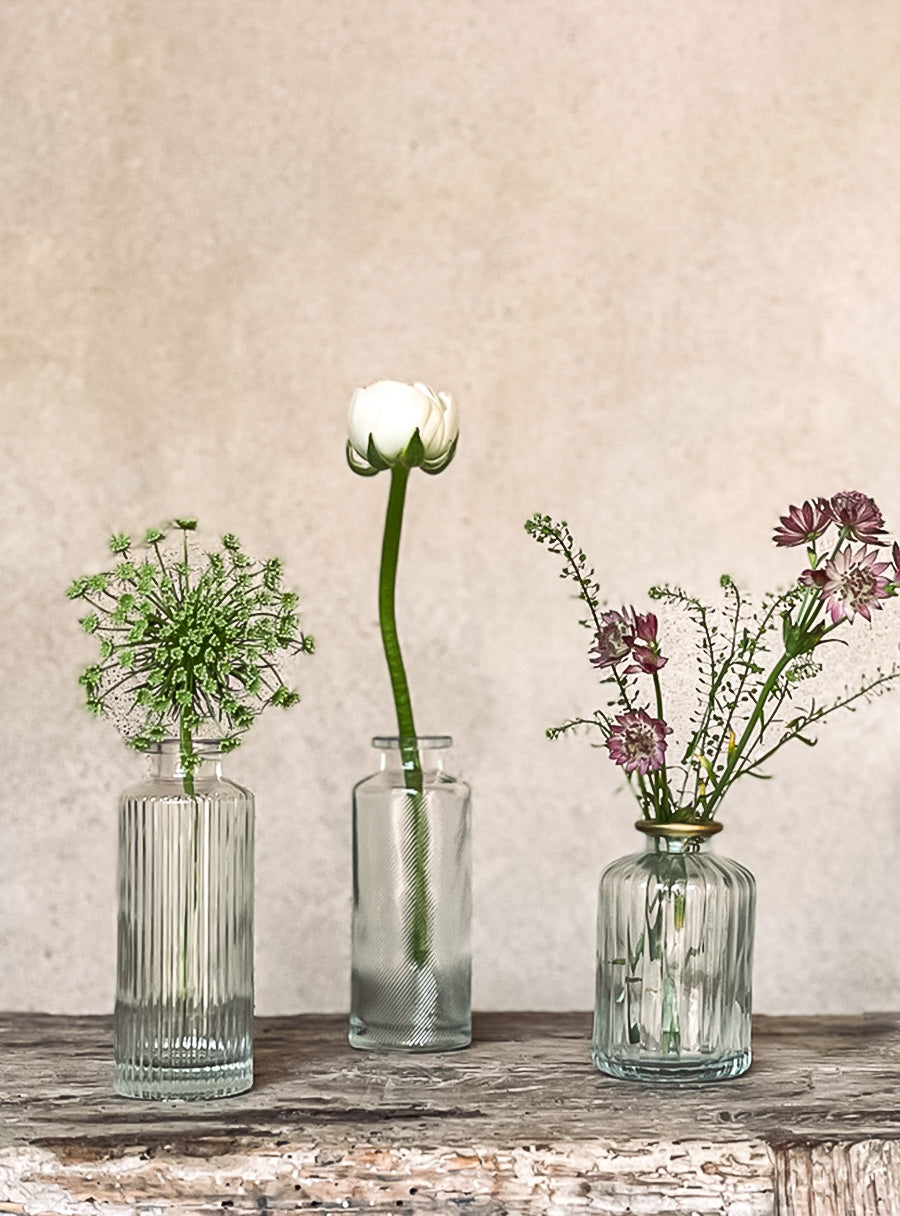 Trio of small vases