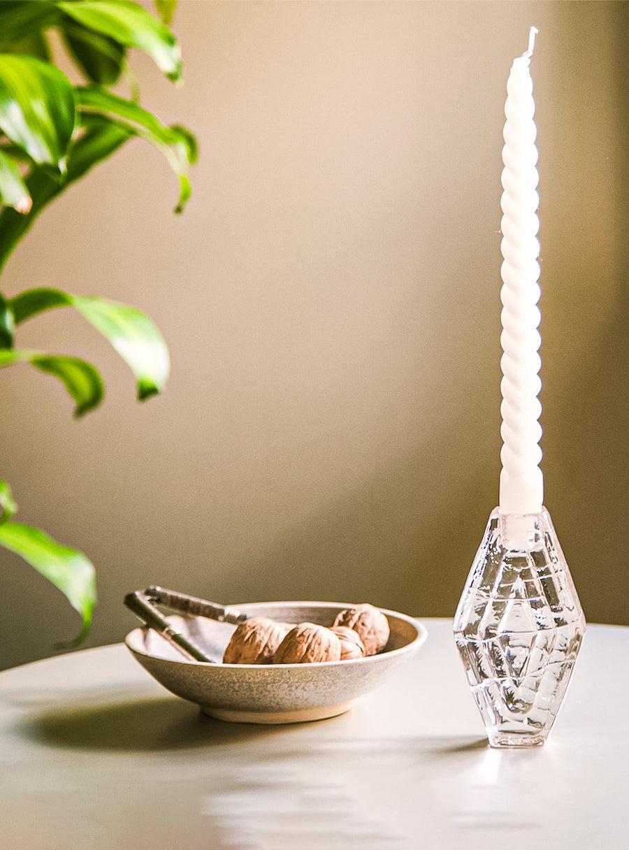 Hexagon Candle Holder - Transparent