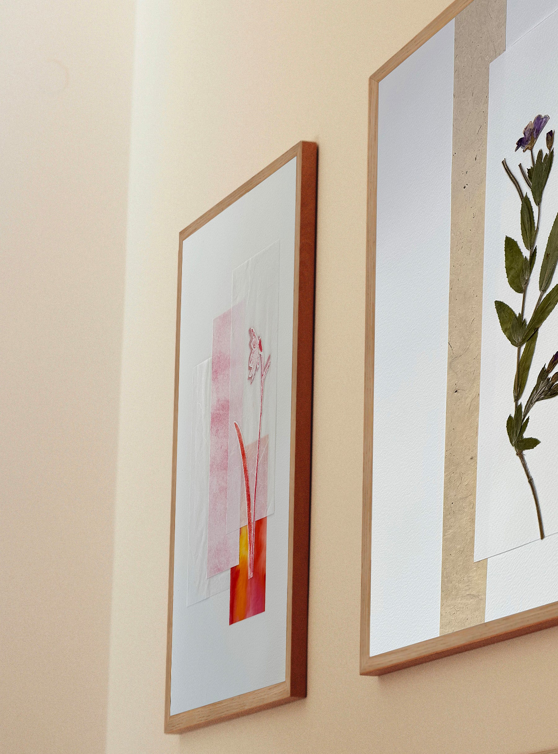 Perce-neige rose II - Les Fleurs Pressées