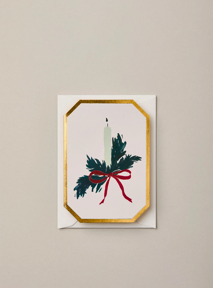 Carte - Bougie de Noël
