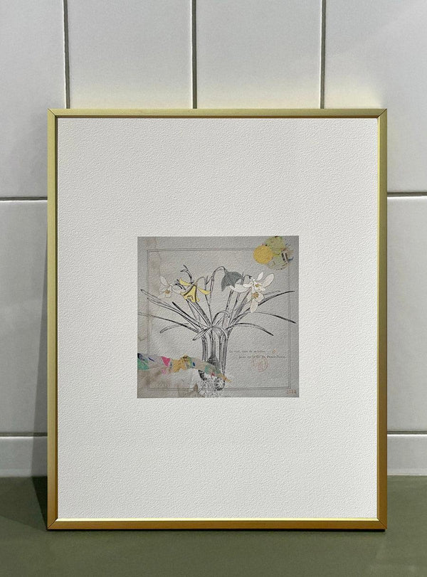 Perce-neige bleu - Les Fleurs Pressées, petit format