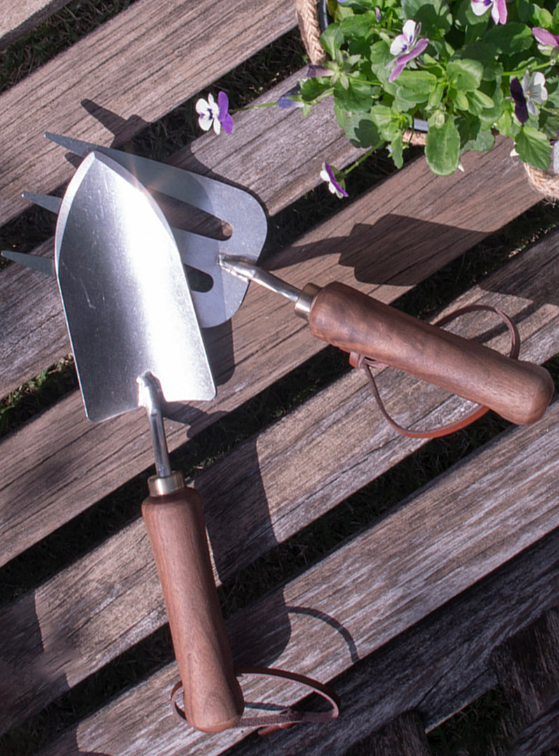 Pelle de jardinage en acier inoxydable avec manche en bois, outils