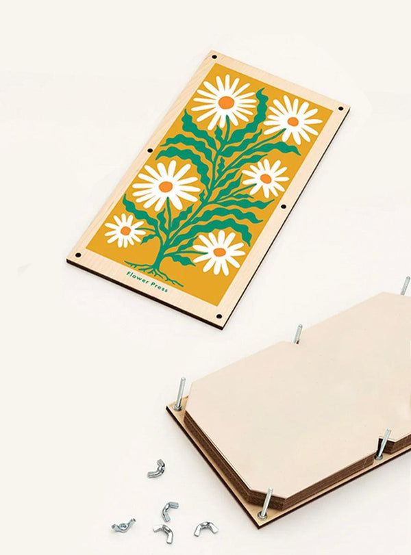 Presse à fleurs - Illustration Marguerites