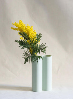Vase ondulé - vert