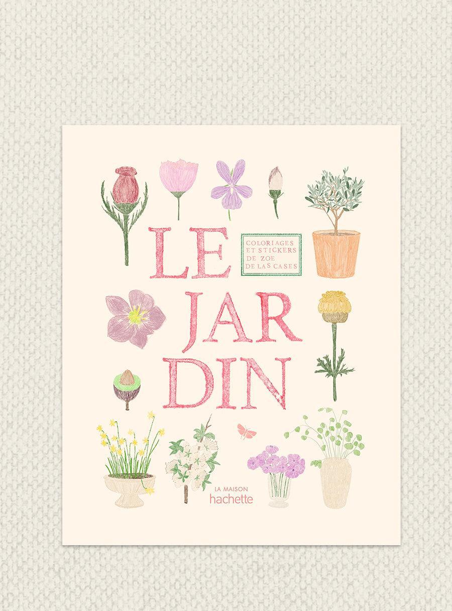 Carnet de coloriages & stickers - Le jardin