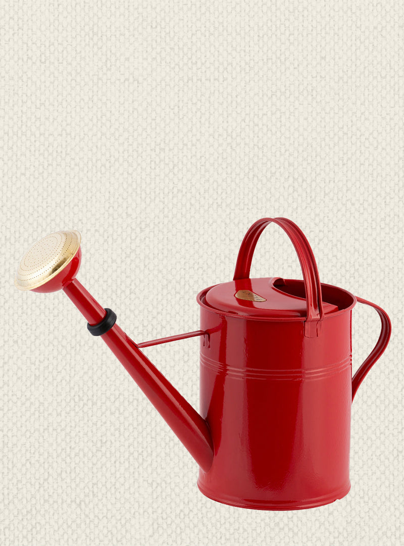 Large Metal Watering Can 9L - Red