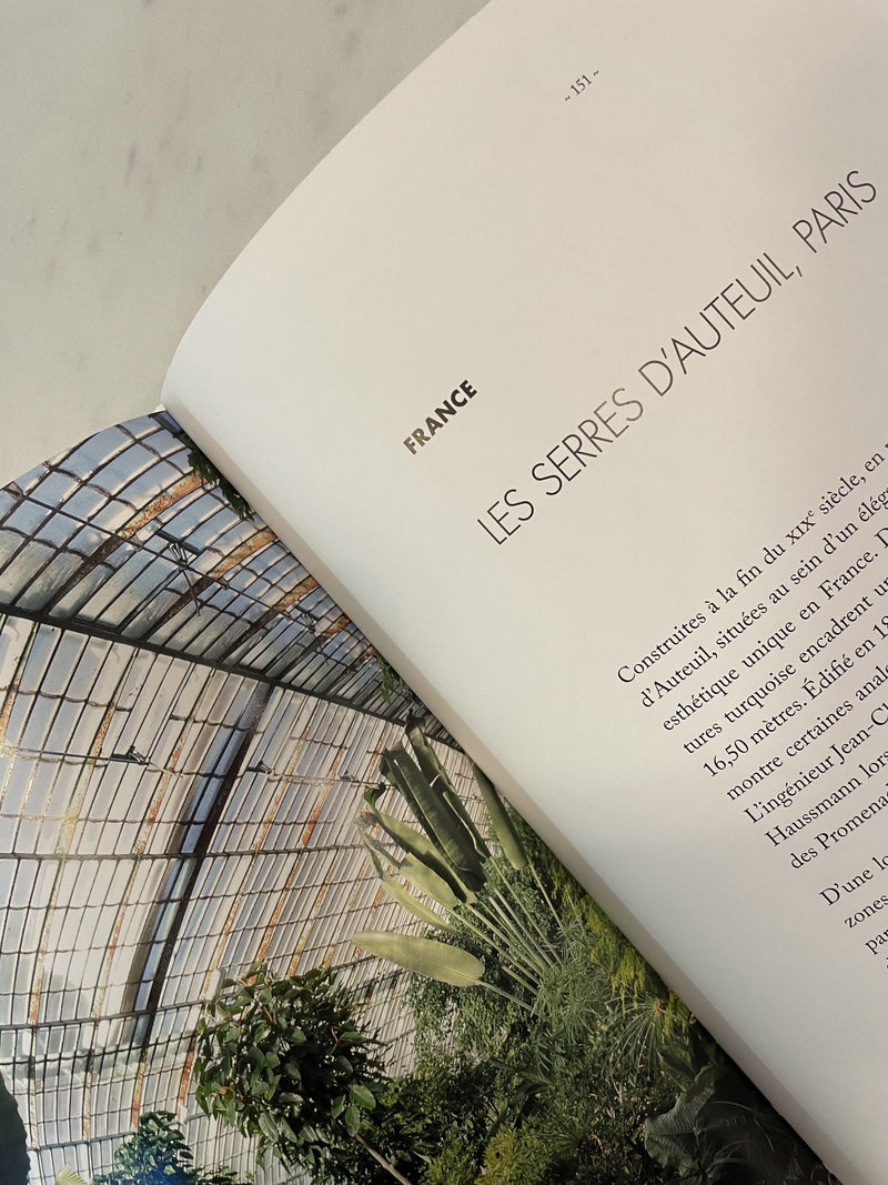 Livre Les Serres, le génie architectural au service des plantes-Editions Actes Sud-Jardiniste