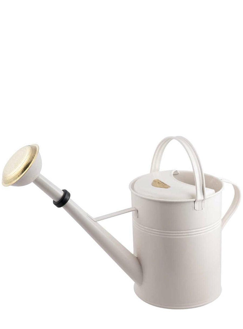 Grand arrosoir en métal 9 litres - blanc-Plint-Jardiniste