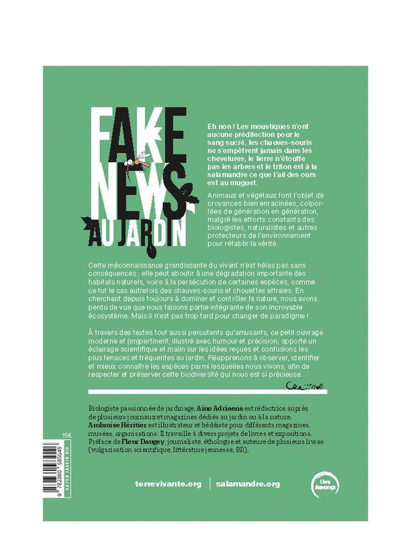 Livre Fake news au jardin-Editions Terre Vivante-Jardiniste