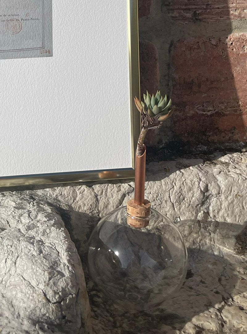 Vase boule en verre - taille S