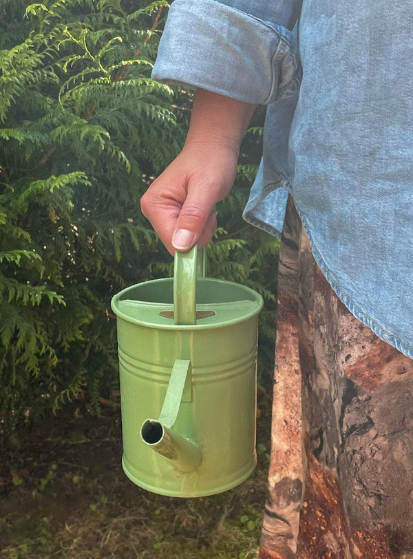 Arrosoir en métal 1,5 litres - vert amande-Plint-Jardiniste