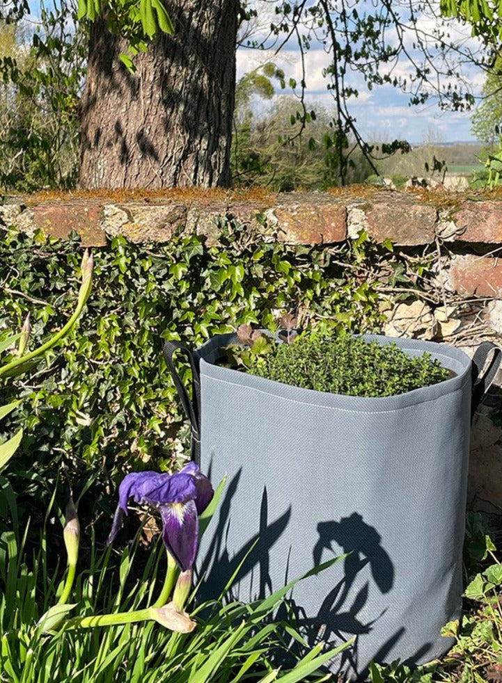 Pot de fleur rond en toile 25 L - gris-Bacsac-Jardiniste