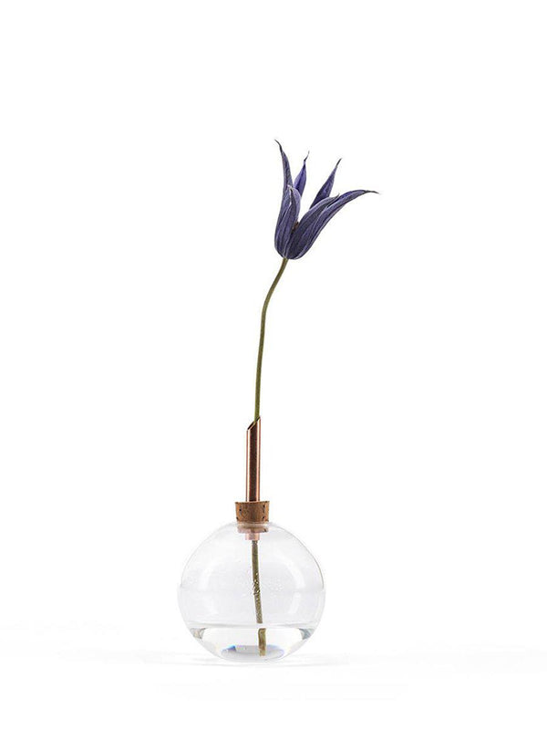 Petit vase boule en verre-Scandinavia form-Jardiniste