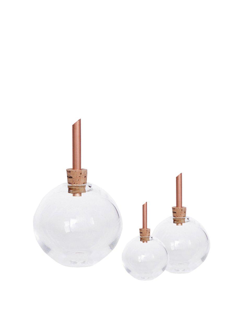Petit vase boule en verre-Scandinavia form-Jardiniste